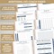 bloom daily planners 2024 Hard Cover Planner, 8.5" x 11", Embroidery, Navy